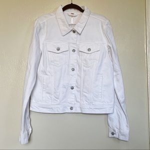 NWT Free People White Denim Jacket